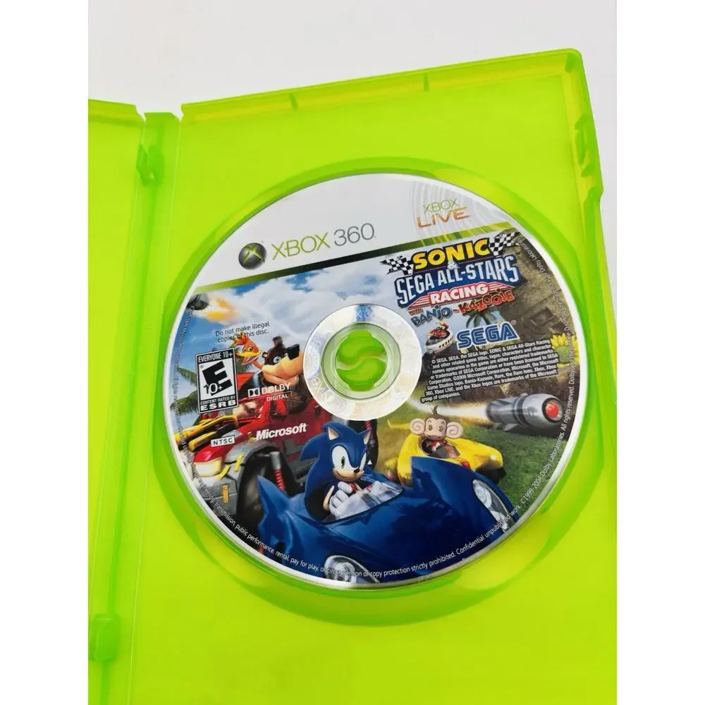 Sonic & Sega All-Stars Racing With Banjo-Kazooie Xbox 360 CIB Tested Works VG